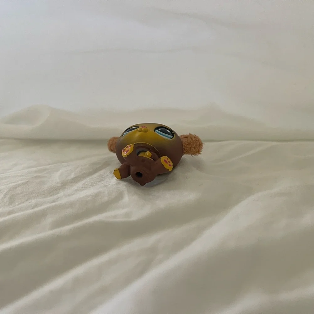 LPS Littlest Pet Shop #2468 Brown Bear with fuzzy/soft ears